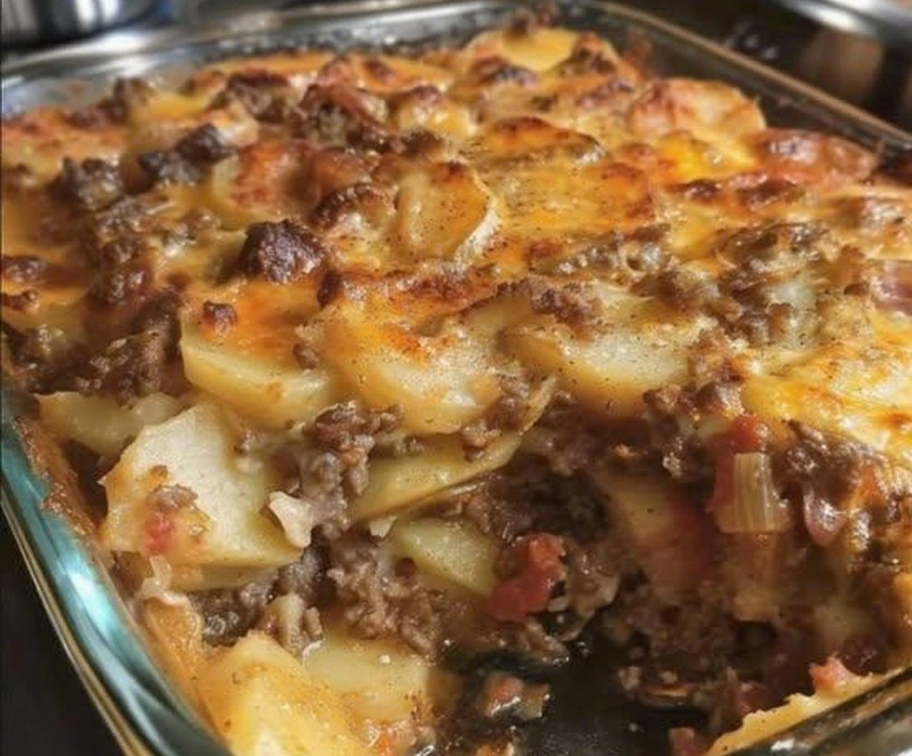 Thumbnail for Cheesy Ground Beef & Potato Casserole – A Comfort Food Classic