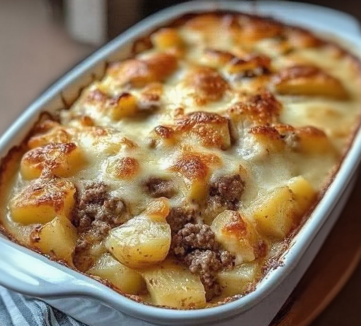 Thumbnail for Easy Hamburger Potato Casserole