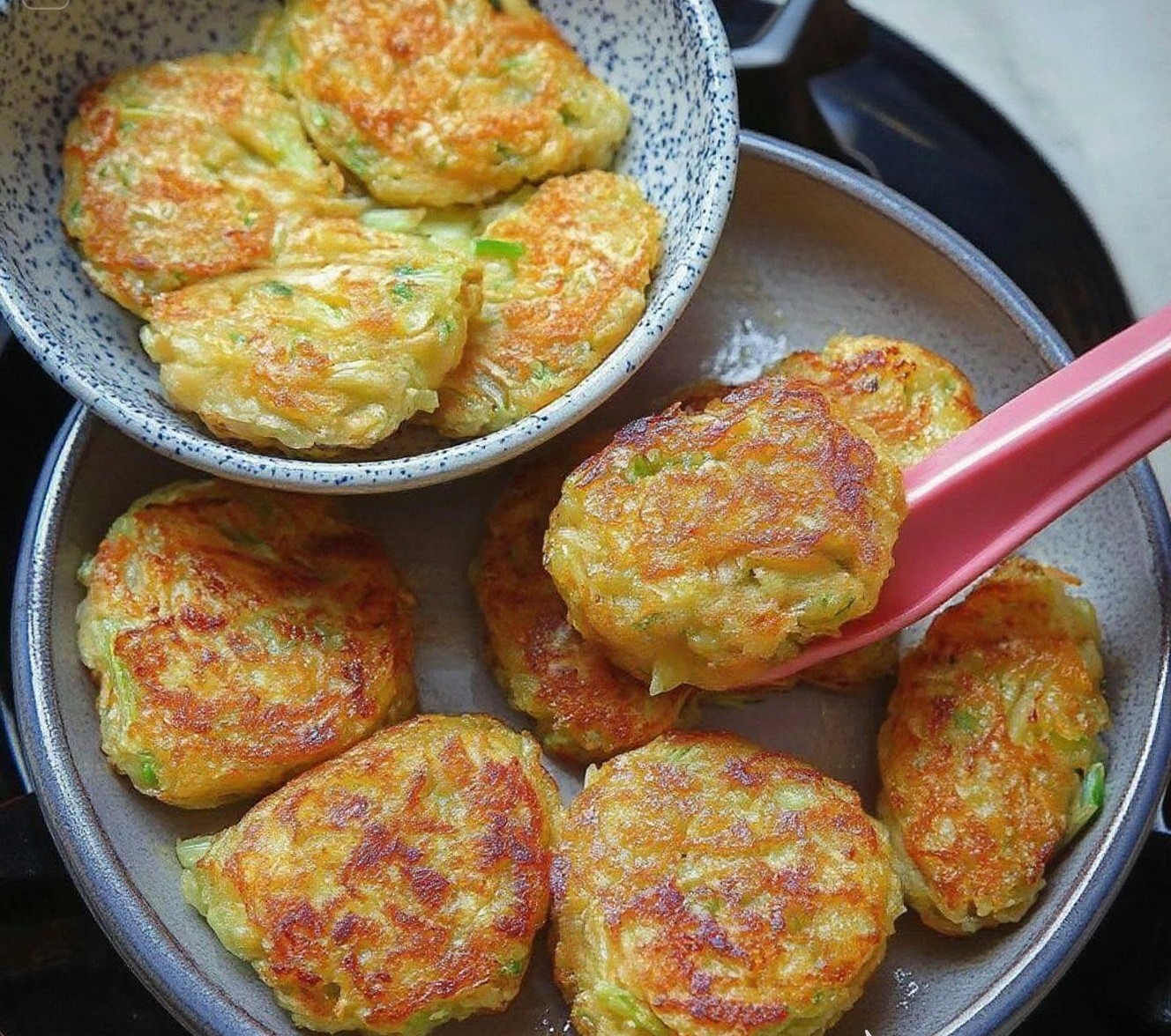 Thumbnail for 🥬 Crispy Cabbage and Egg Fritters