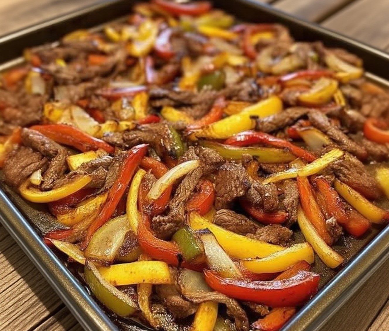 Thumbnail for Sheet Pan Beef Fajitas