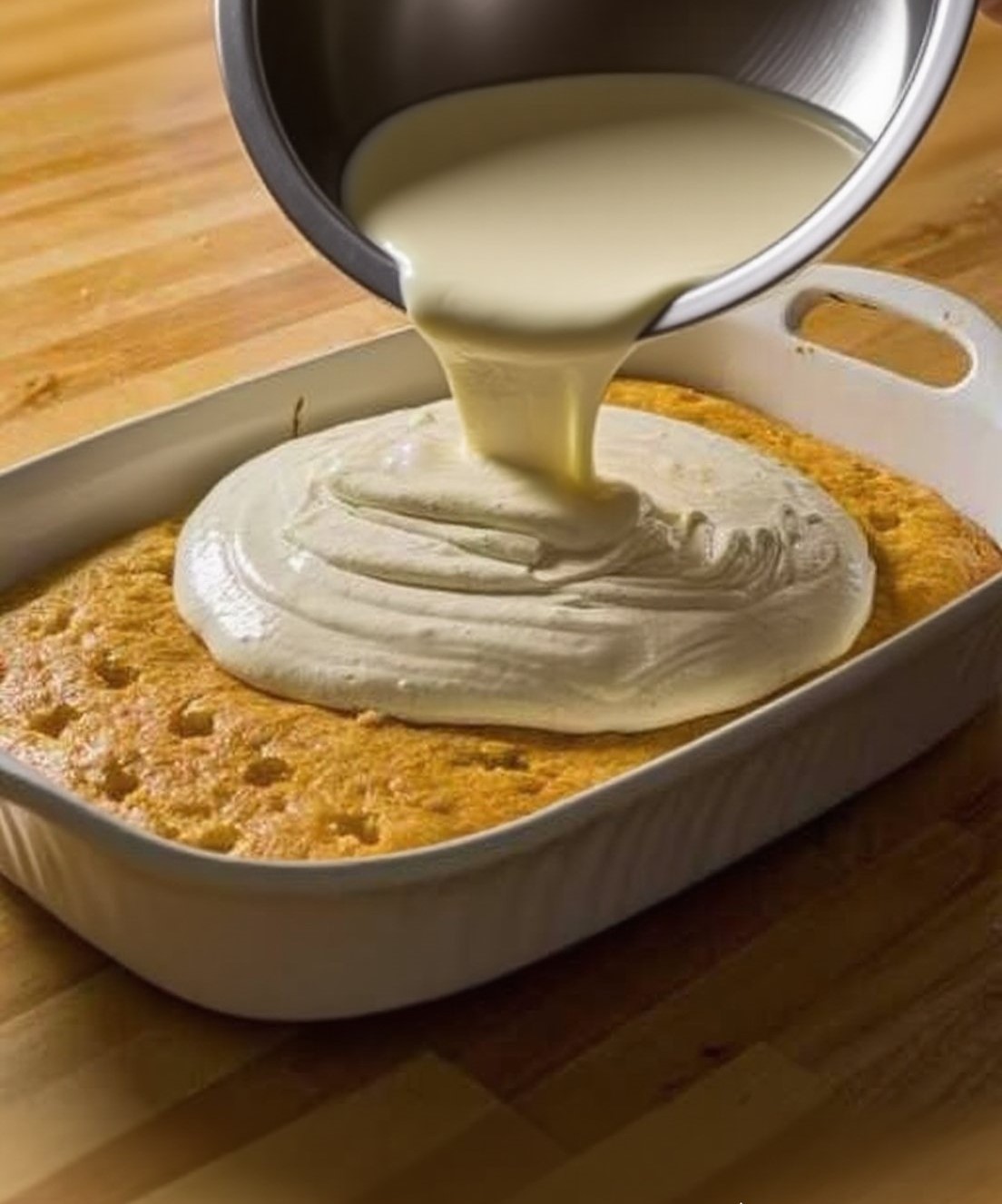 Thumbnail for Eggnog Poke Cake Recipe