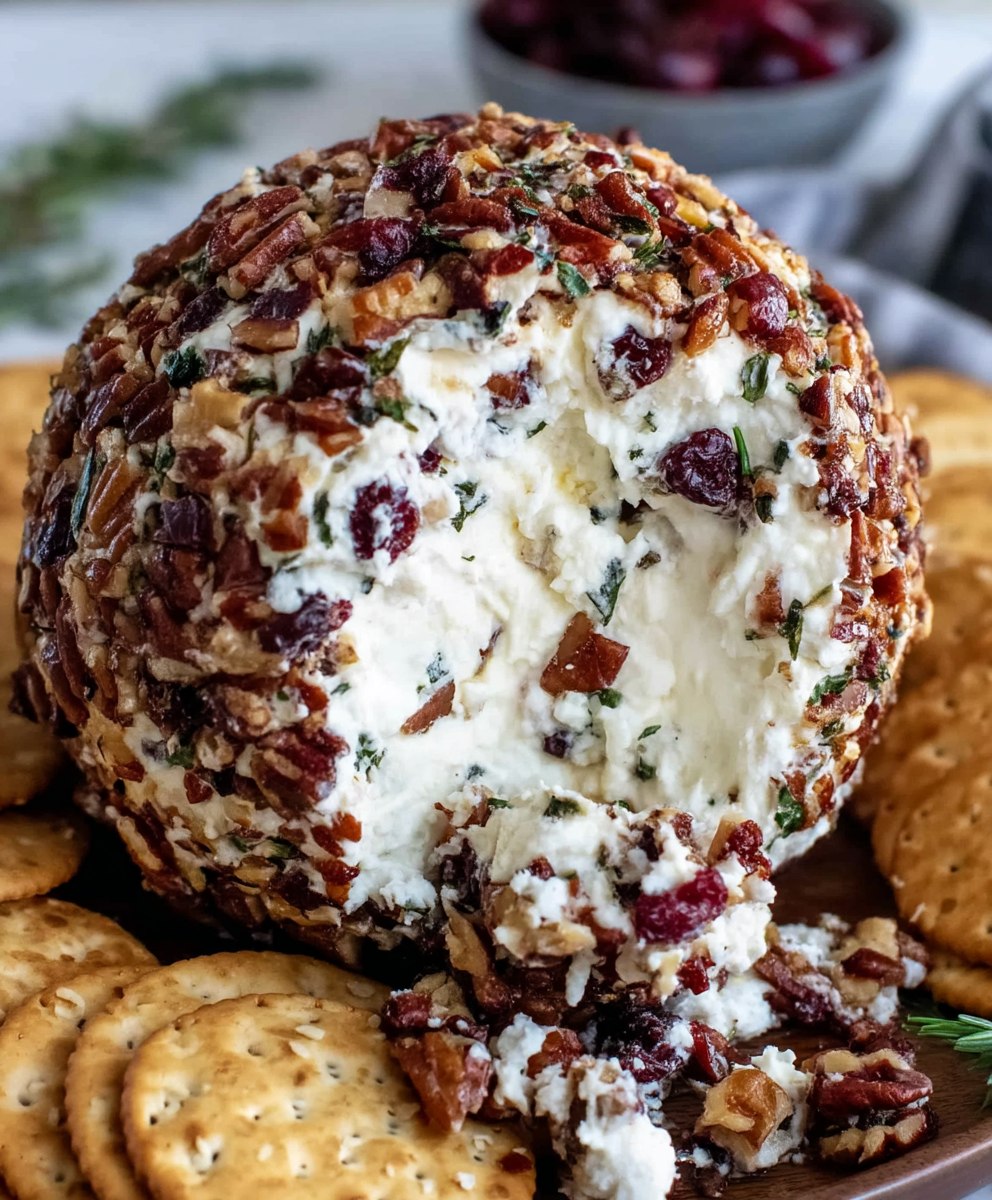 Thumbnail for Cranberry Pecan Cheese Ball