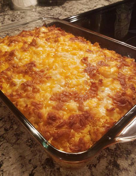 Thumbnail for Warm Holiday Table Cheesy Funeral Potatoes