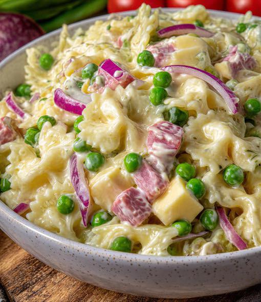 Thumbnail for Layered Spring Pasta Salad