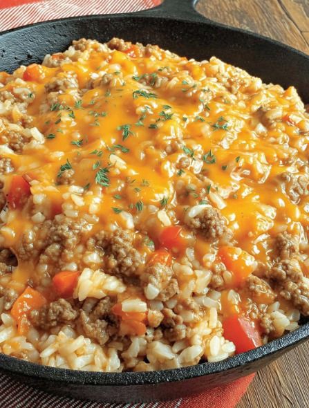 Thumbnail for Church Supper Cheesy Queso Ground Beef Rice