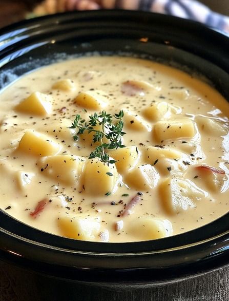 Thumbnail for Slow Cooker Creamy Potato Soup