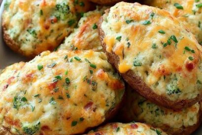 Thumbnail for Broccoli and Cheddar Twice-Baked Potatoes