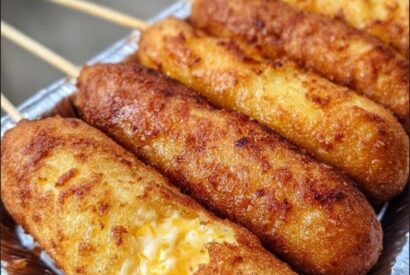 Thumbnail for Jalapeño Cheddar Corn Dogs