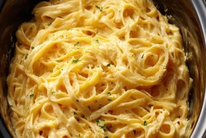 Thumbnail for Slow Cooker 5-Ingredient Creamy Holiday Fettuccine