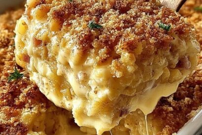 Thumbnail for Cheesy Ham and Potato Casserole