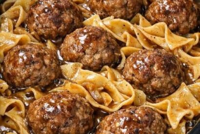 Thumbnail for Classic Amish-Style Meatball Noodles