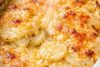 Thumbnail for Slow Cooker Cheesy Scalloped Potatoes