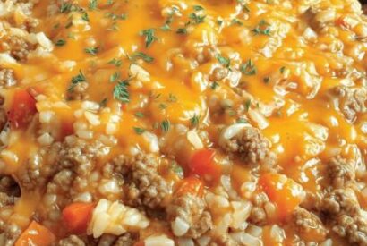 Thumbnail for Church Supper Cheesy Queso Ground Beef Rice