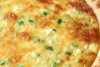 Thumbnail for Three Cheese Quiche Recipe