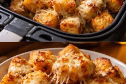 Thumbnail for Air Fryer Cheesy Potato Bites