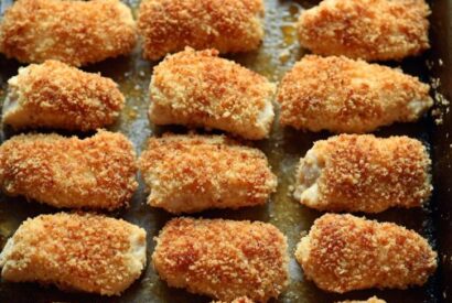 Thumbnail for Oven-Baked Crispy Breaded Chicken Fillets