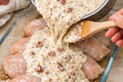 Thumbnail for  This 1 sauce over chicken breasts into a casserole dish for a comfort-food night that’s unexpectedly satisfying