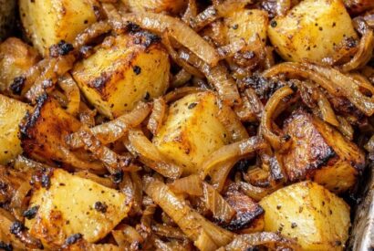 Thumbnail for Oven Roasted Potatoes & Caramelized Onions (Ultimate Comfort Dish)