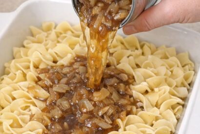 Thumbnail for Oven-Baked Amish French Onion Noodles