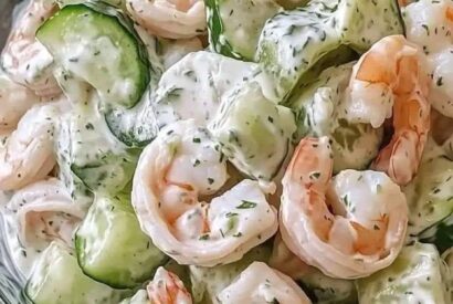 Thumbnail for Creamy Cucumber Shrimp Salad