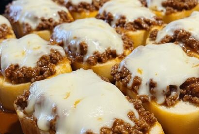 Thumbnail for Cheesy Sloppy Joe Garlic Bread Bake