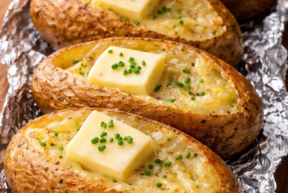 Thumbnail for Classic Oven-Baked Butter Potatoes (Fluffy Inside, Crispy Skin)