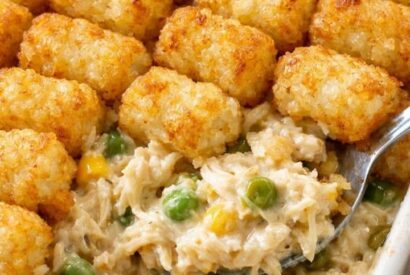 Thumbnail for 3-Ingredient Chicken & Tater Tot Casserole