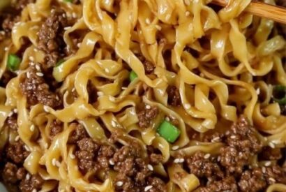 Thumbnail for Mongolian Ground Beef Noodles
