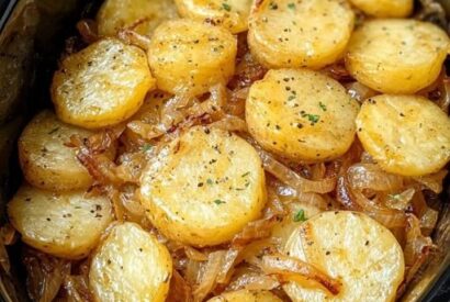 Thumbnail for Slow Cooker Onion Garlic Potatoes