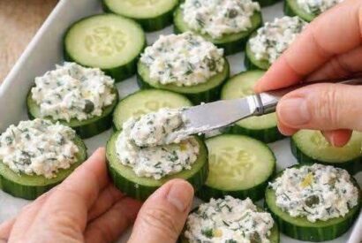 Thumbnail for Cream Cheese Cucumber Bites
