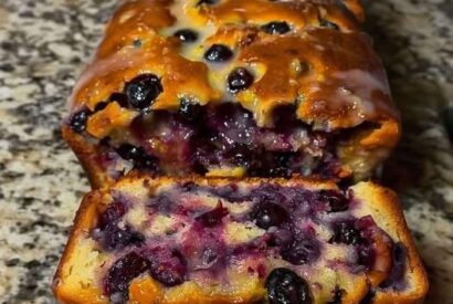 Thumbnail for Blueberry Lemon Loaf Cake with Glaze
