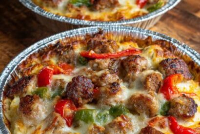 Thumbnail for Cheesy Sausage & Pepper Bake