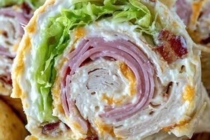 Thumbnail for Creamy Club Tortilla Roll-Ups
