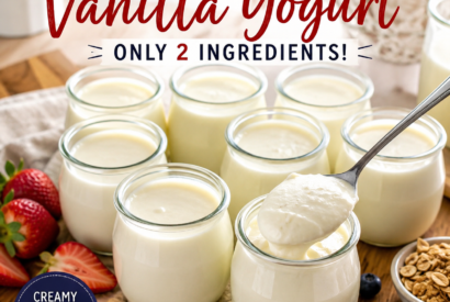Thumbnail for Homemade Vanilla Yogurt (Only 2 Ingredients!)