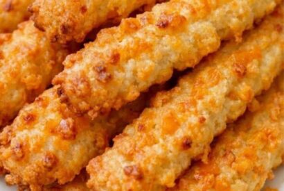 Thumbnail for Crispy Cheddar-Crusted Mozzarella Sticks