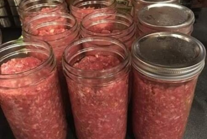 Thumbnail for Homemade Pressure-Canned Ground Beef for Easy Pantry Meals