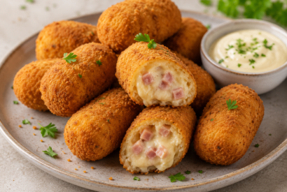 Thumbnail for Homemade Ham and Cheese Croquettes
