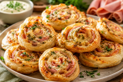 Thumbnail for Ham and Cheese Puff Pastry Pinwheels