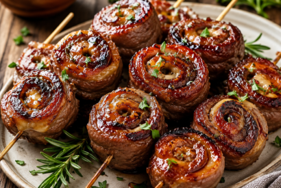 Thumbnail for Glazed Beef and Cheese Pinwheels