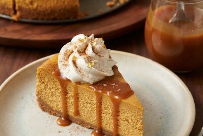 Thumbnail for Creamy Pumpkin Cheesecake with Salted Caramel