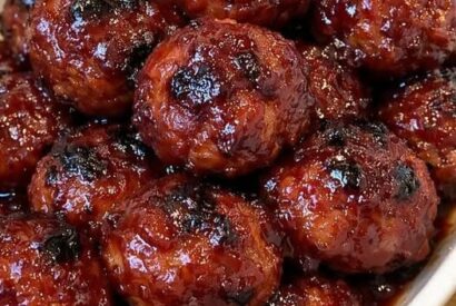 Thumbnail for Oven Baked 3-Ingredient Cranberry BBQ Meatballs