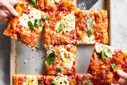 Thumbnail for Sheet Pan Tomato & Burrata Pizza
